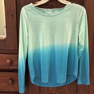 *2 for $3* SO Kids Ombre Teal and Blue Long Sleeve Tee